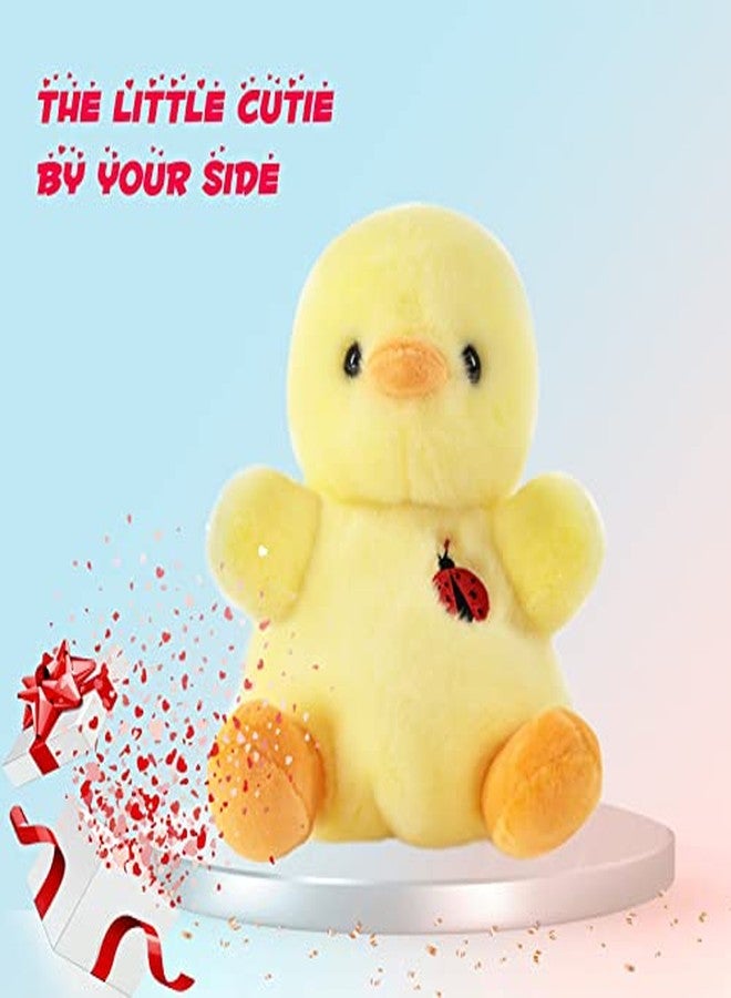 Sew Butiful 8" Duck Stuffed Animals Plush, Cute Plushies for Animal Themed Parties Teacher Student Award, Animal Toys for Baby, Boy, Girls, Great for Nursery, Room Decor, Bed (Duck) - Image 4